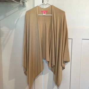 Lilly Pulitzer gold shawl